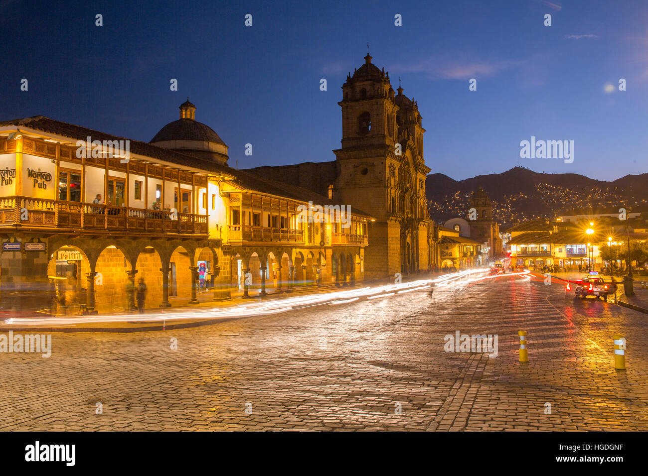 Arequipa cathedral night peru hi-res stock photography and images - Alamy