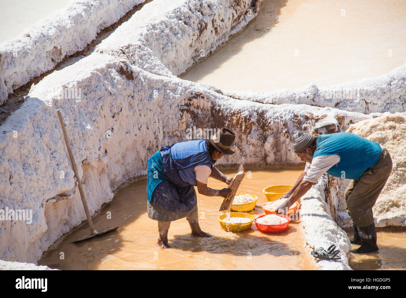 Salt terraces of Maras, Stock Photo