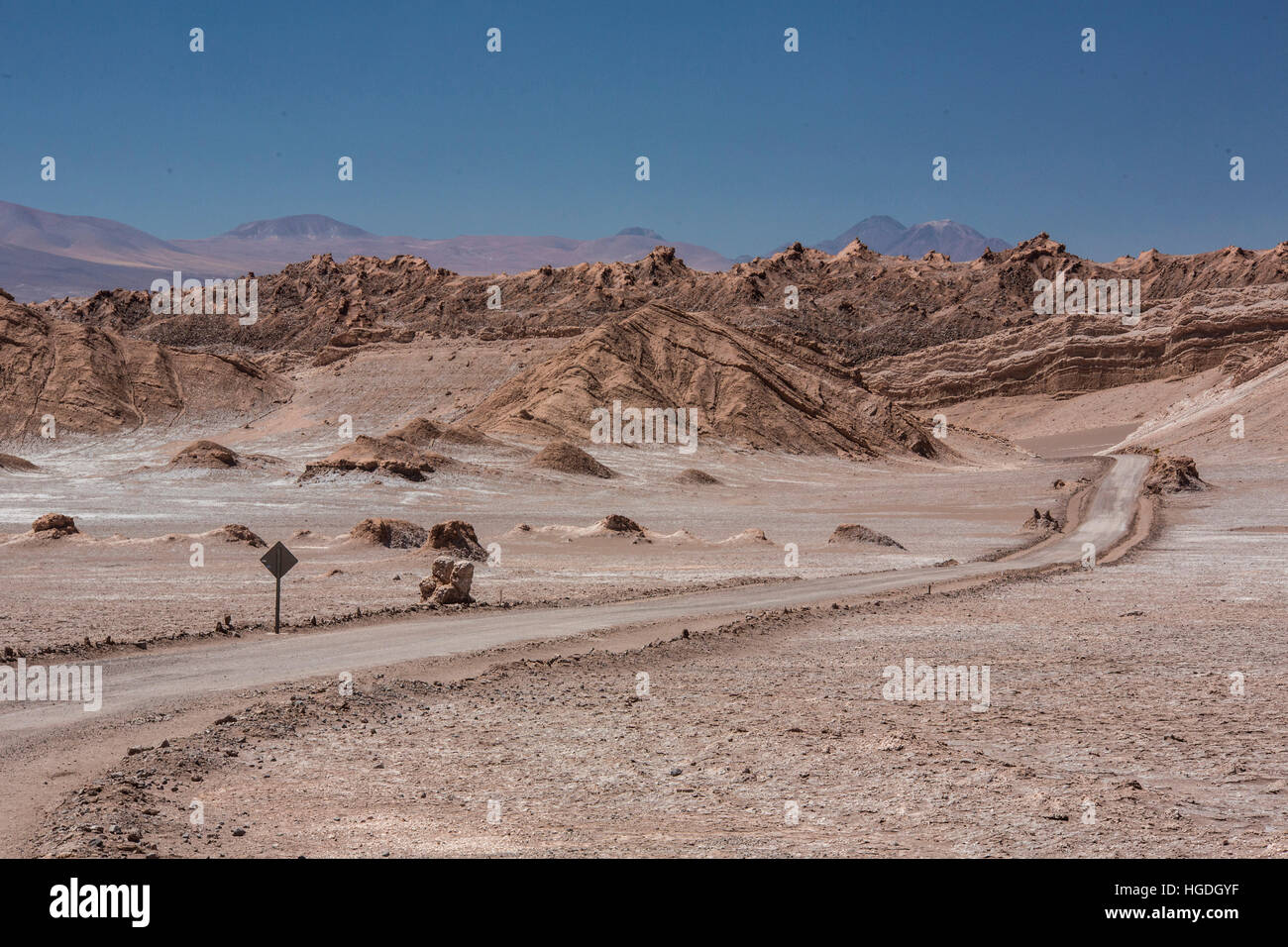 Valle de la Luna in the Atacama desert, Stock Photo