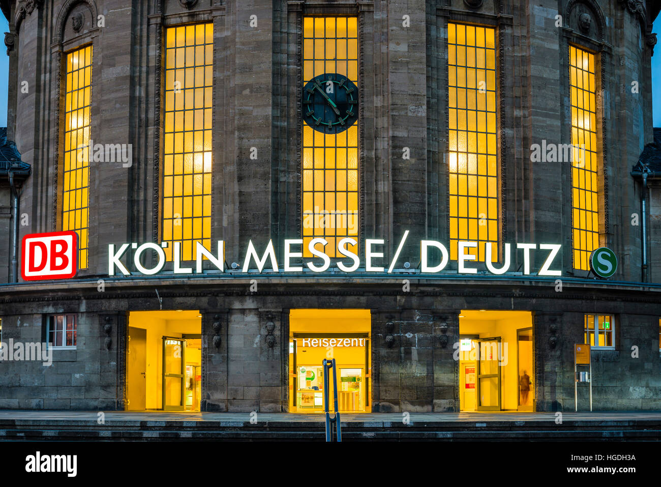 railway station Köln-Deutz, Cologne Stock Photo