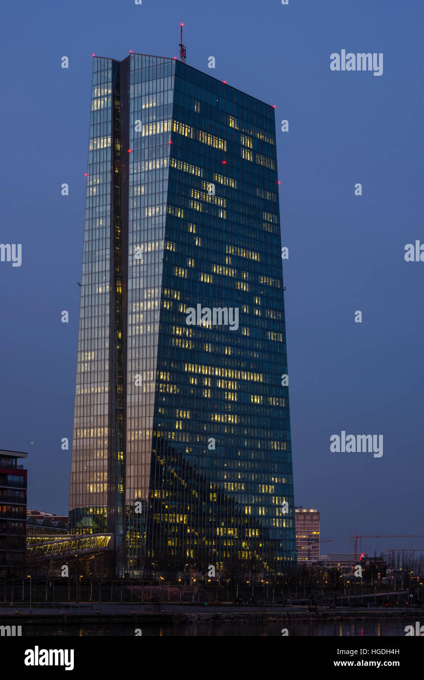 European Central Bank, ECB, Frankfurt on Main, Stock Photo