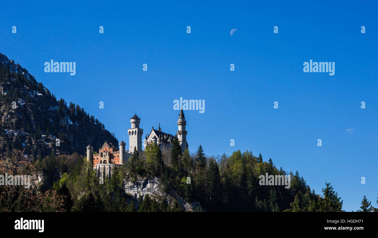 Neuschwanstein castle, Allgäu, Bavaria Stock Photo