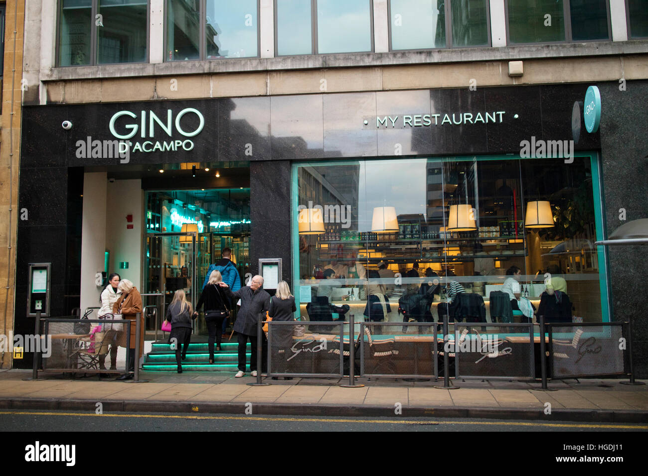 Gino D'Acampo My Restaurant at Park Row, Leeds Stock Photo Alamy