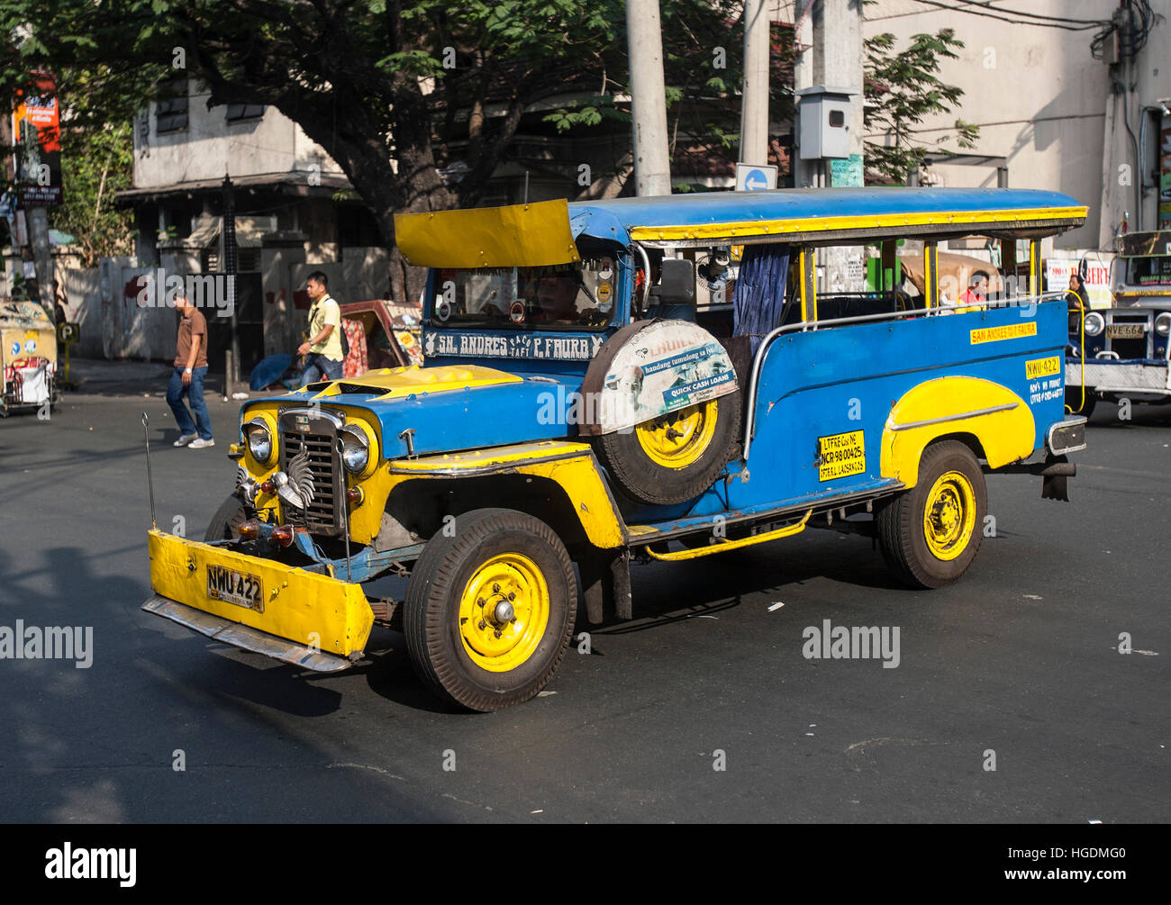Jeepney public transport Manila Philippines Stock Photo