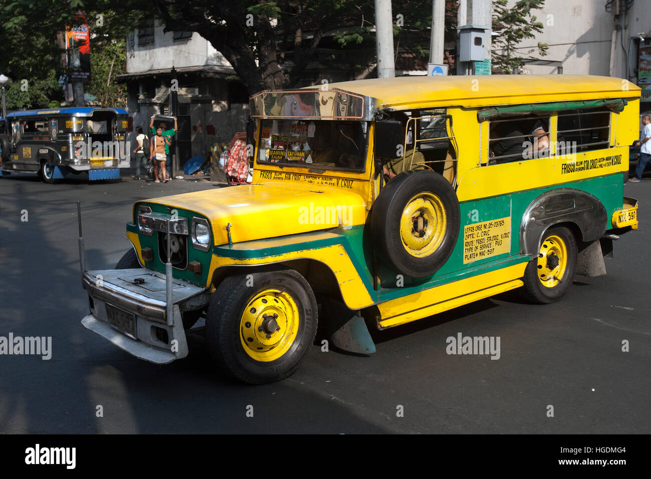 Jeepney public transport Manila Philippines Stock Photo