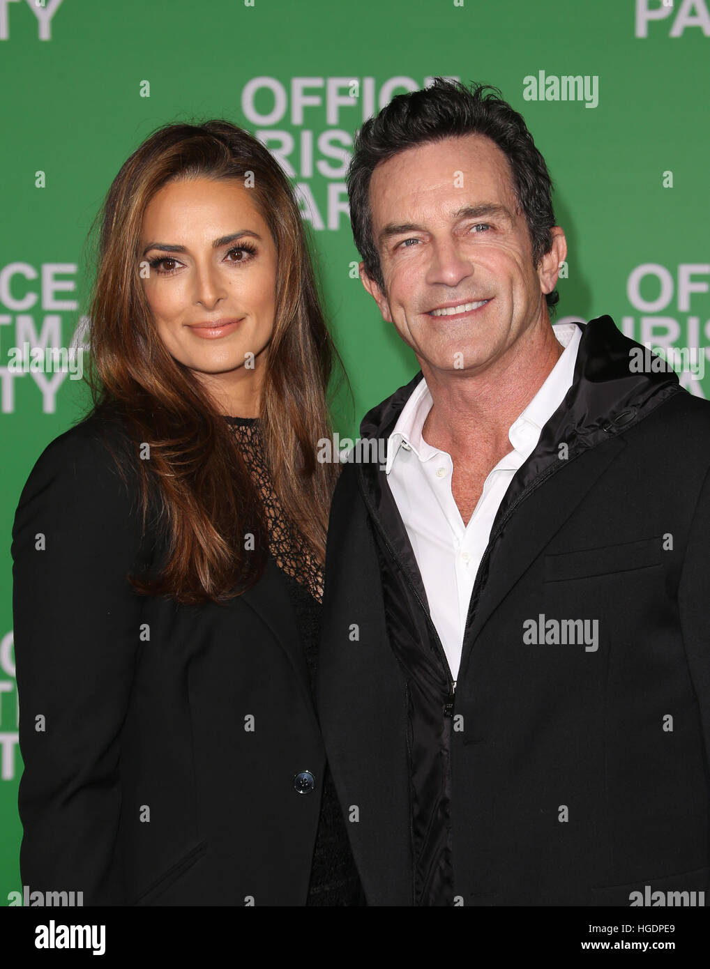 Premiere of Paramount Pictures' 'Office Christmas Party' - Arrivals  Featuring: Jeff Probst, Lisa Ann Russell Where: Westwood, California, United States When: 08 Dec 2016 Stock Photo