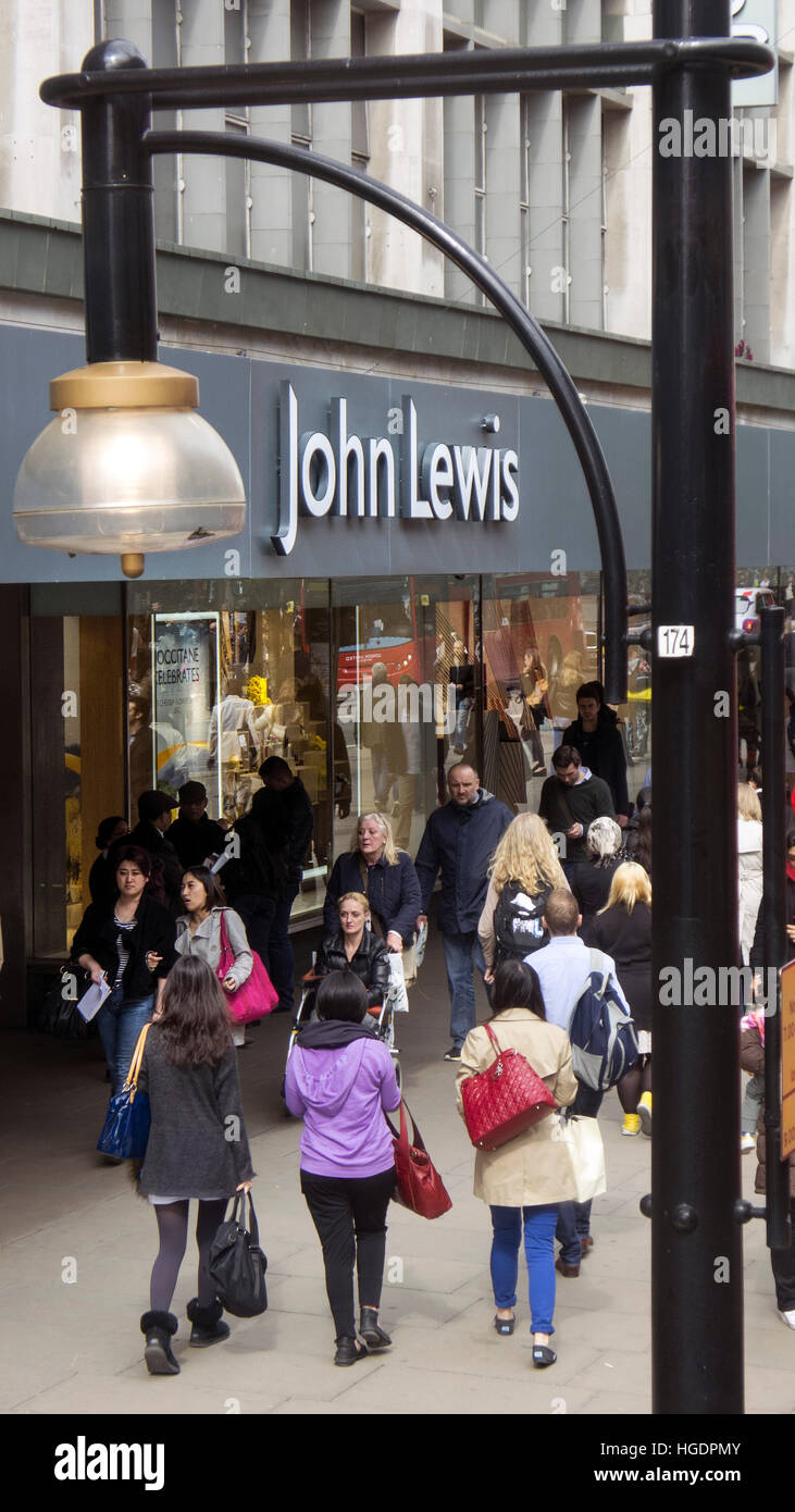 John Lewis department store Oxford Street London England Stock Photo