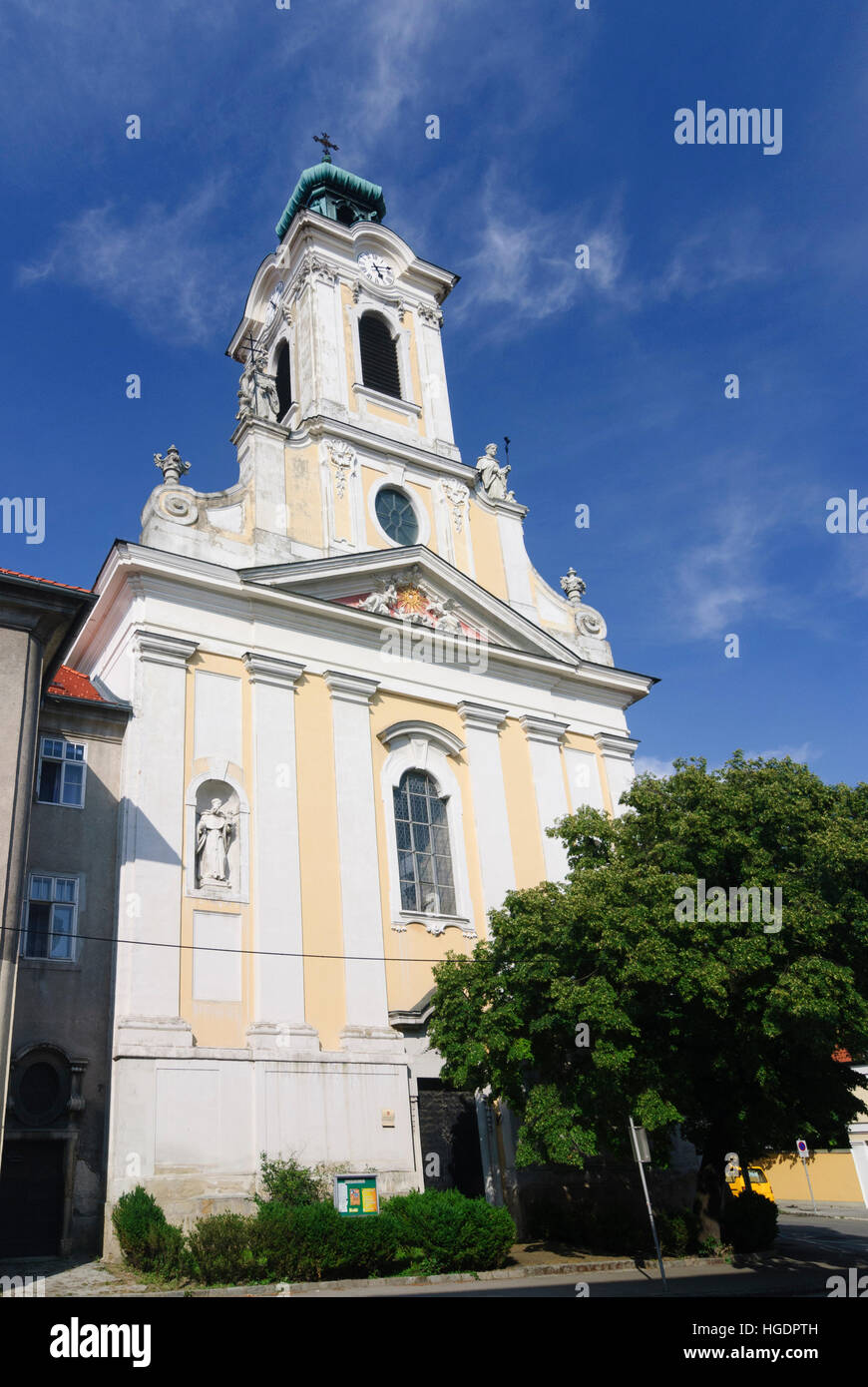 Korneuburg: Augustinian's church, Donau, Niederösterreich, Lower Austria, Austria Stock Photo