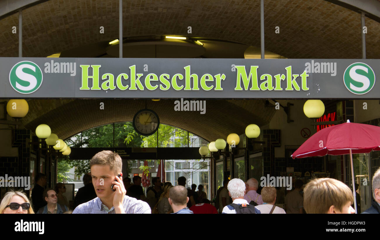 Hackescher Market Berlin Germany Stock Photo - Alamy