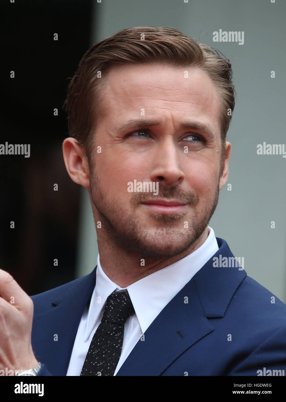 Ryan Gosling And Emma Stone Hand And Footprint Ceremony Featuring Ryan