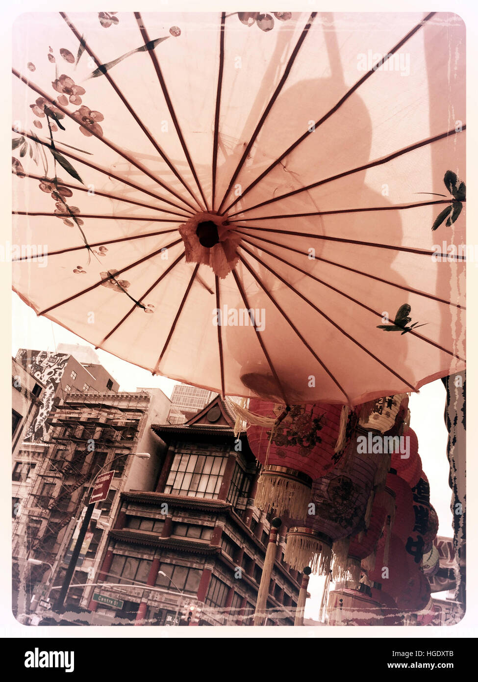 Souvenir Parasol Hanging outside Shop In Chinatown, NYC, USA Stock Photo -  Alamy
