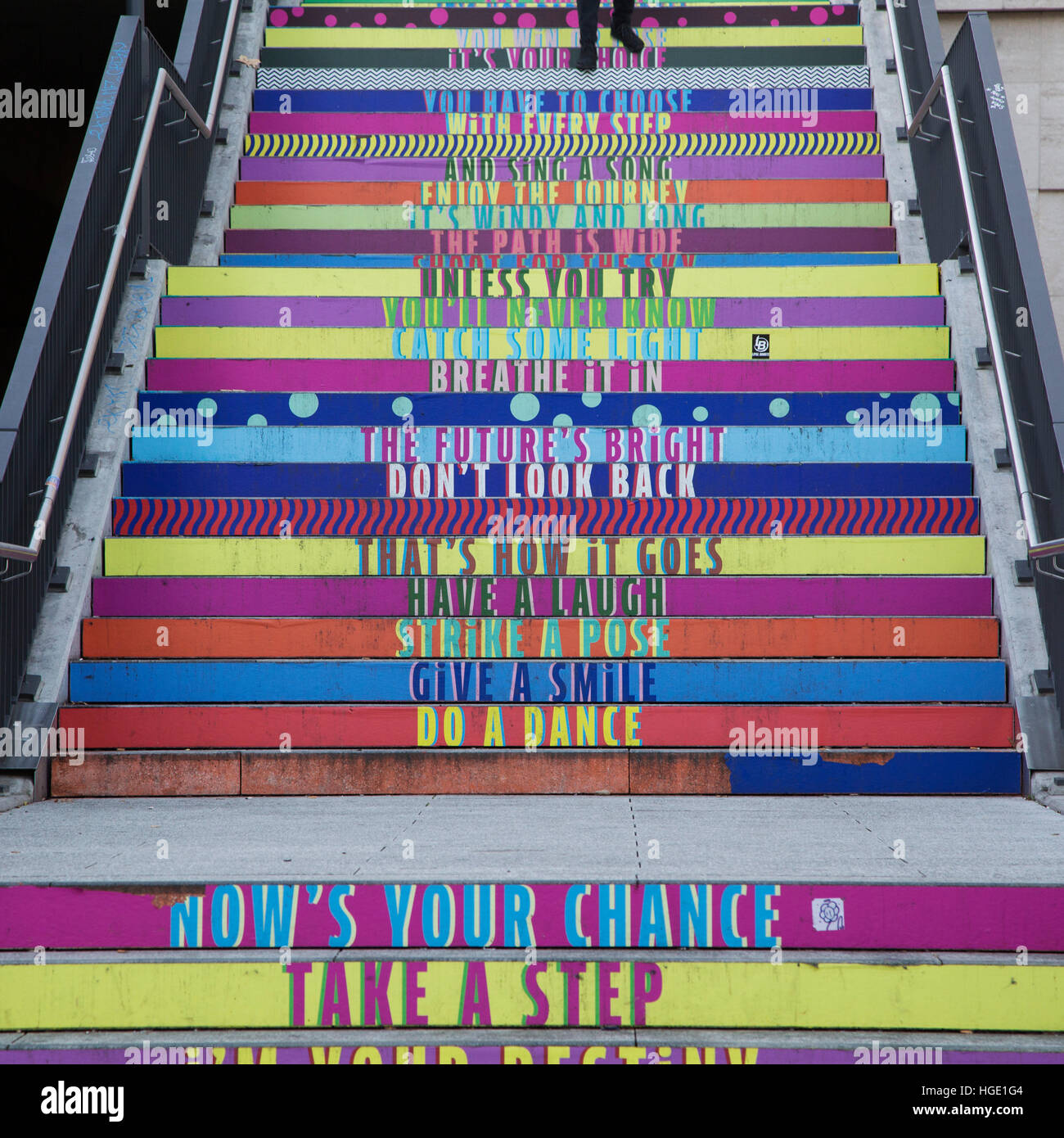 Colourful steps hi-res stock photography and images - Alamy