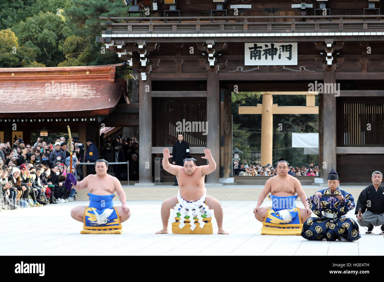January 6, 2017, Tokyo, Japan - Sumo grand champion 