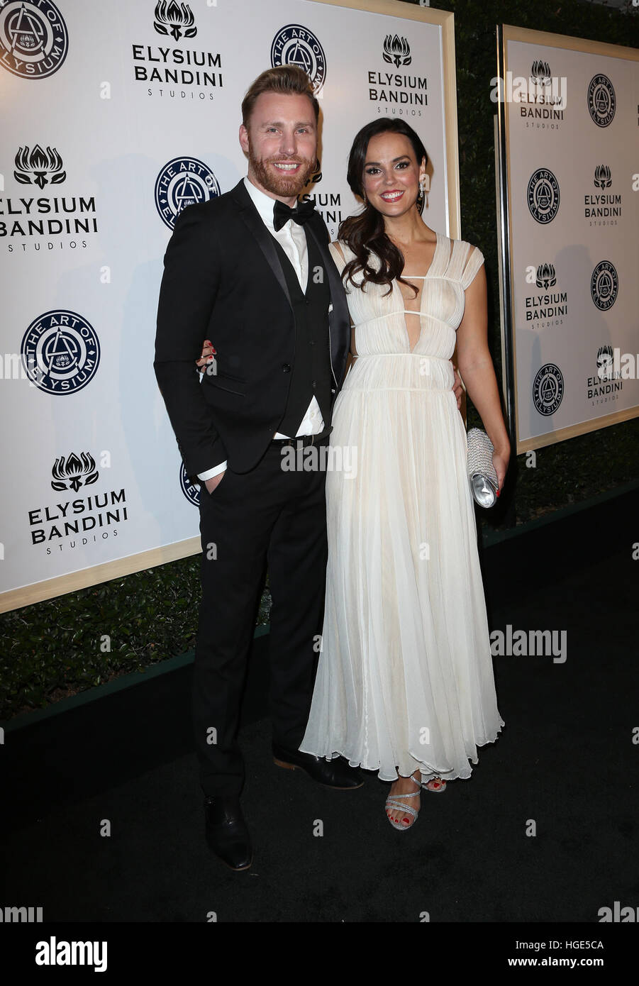 Los Angeles, CA - JANUARY 07: Paul Freeman, Erin Cahill, At The Art of Elysium presents Stevie Wonder's HEAVEN - Celebrating the 10th Anniversary, At Red Studios In California on January 07, 2017. Credit: Faye Sadou/MediaPunch Stock Photo