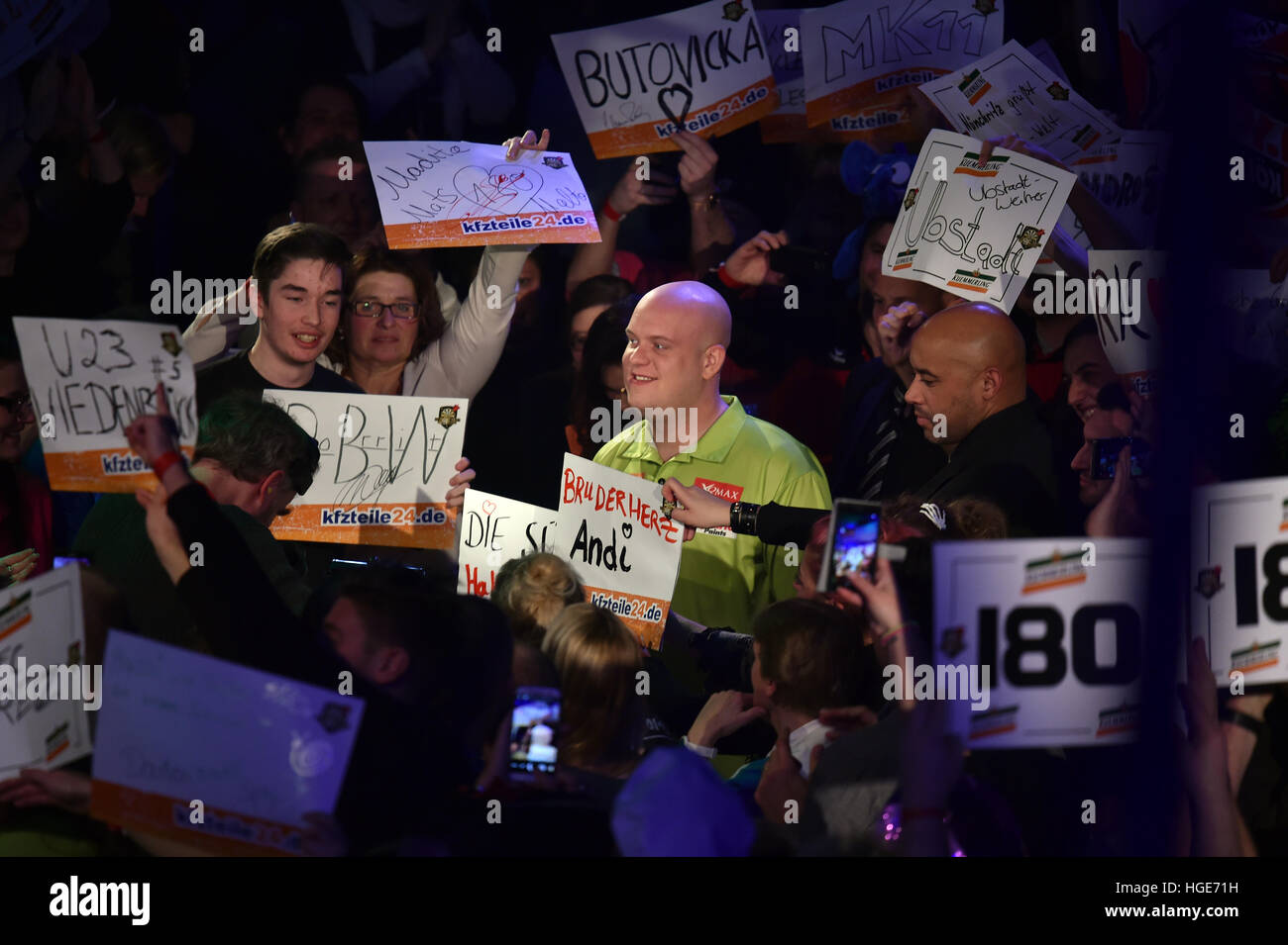 Dutch Darts world champion Michael van Gerwen won the 'PromiDartsWM