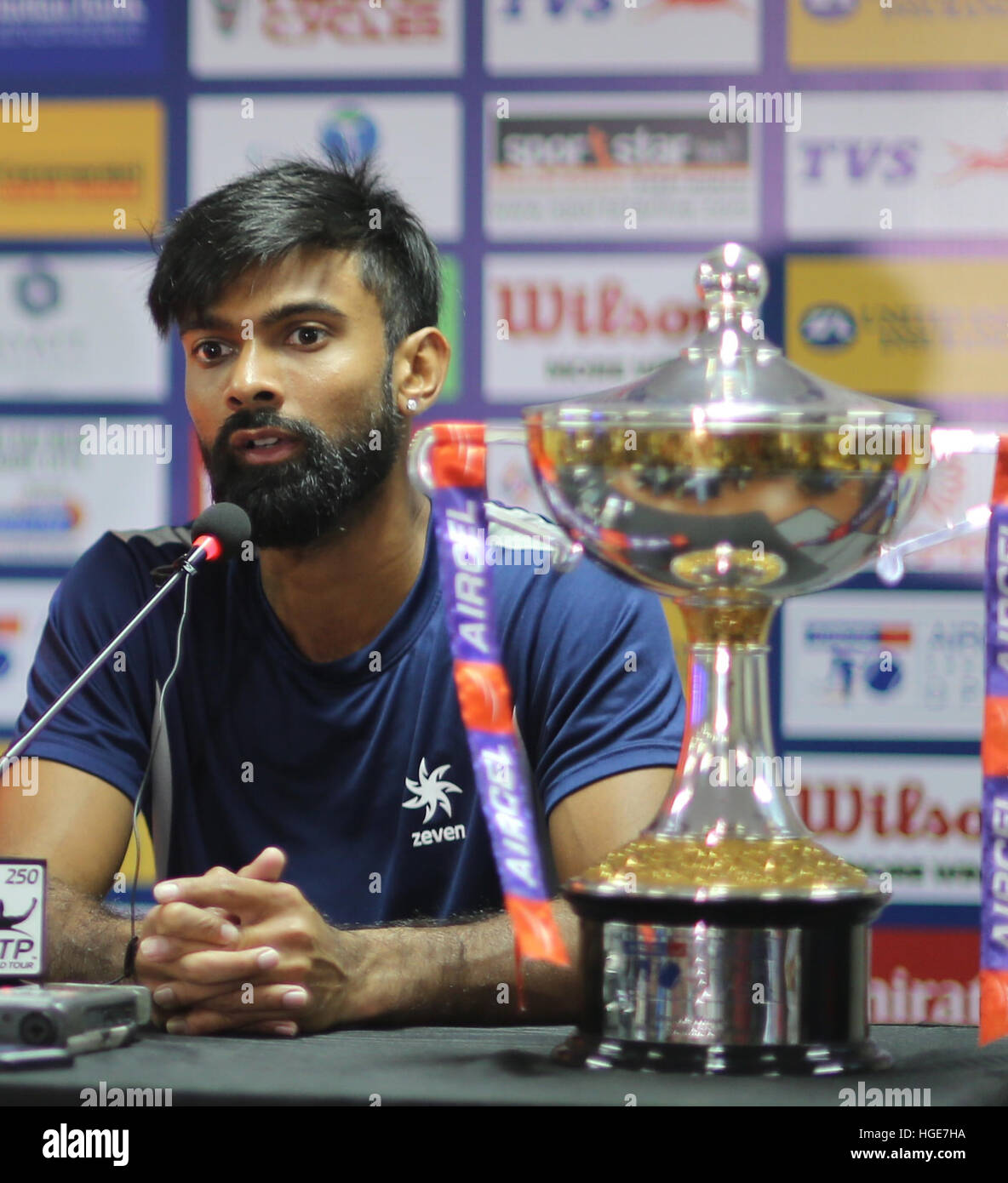 Chennai, India 8th Jan 2017 Chennai Open Doubles Finals J