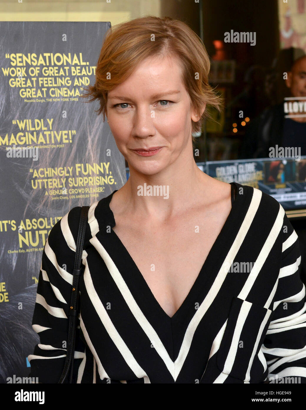 Hollywood, USA. 07th Jan, 2017. Actress Sandra Huller attends the American Cinematheque Golden