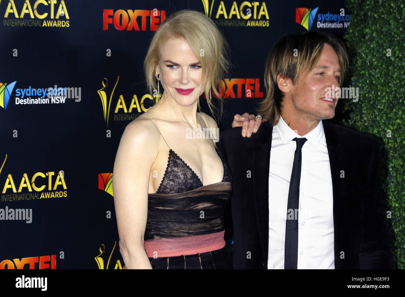 Los Angeles, California. 6th Jan, 2017. Nicole Kidman and her husband