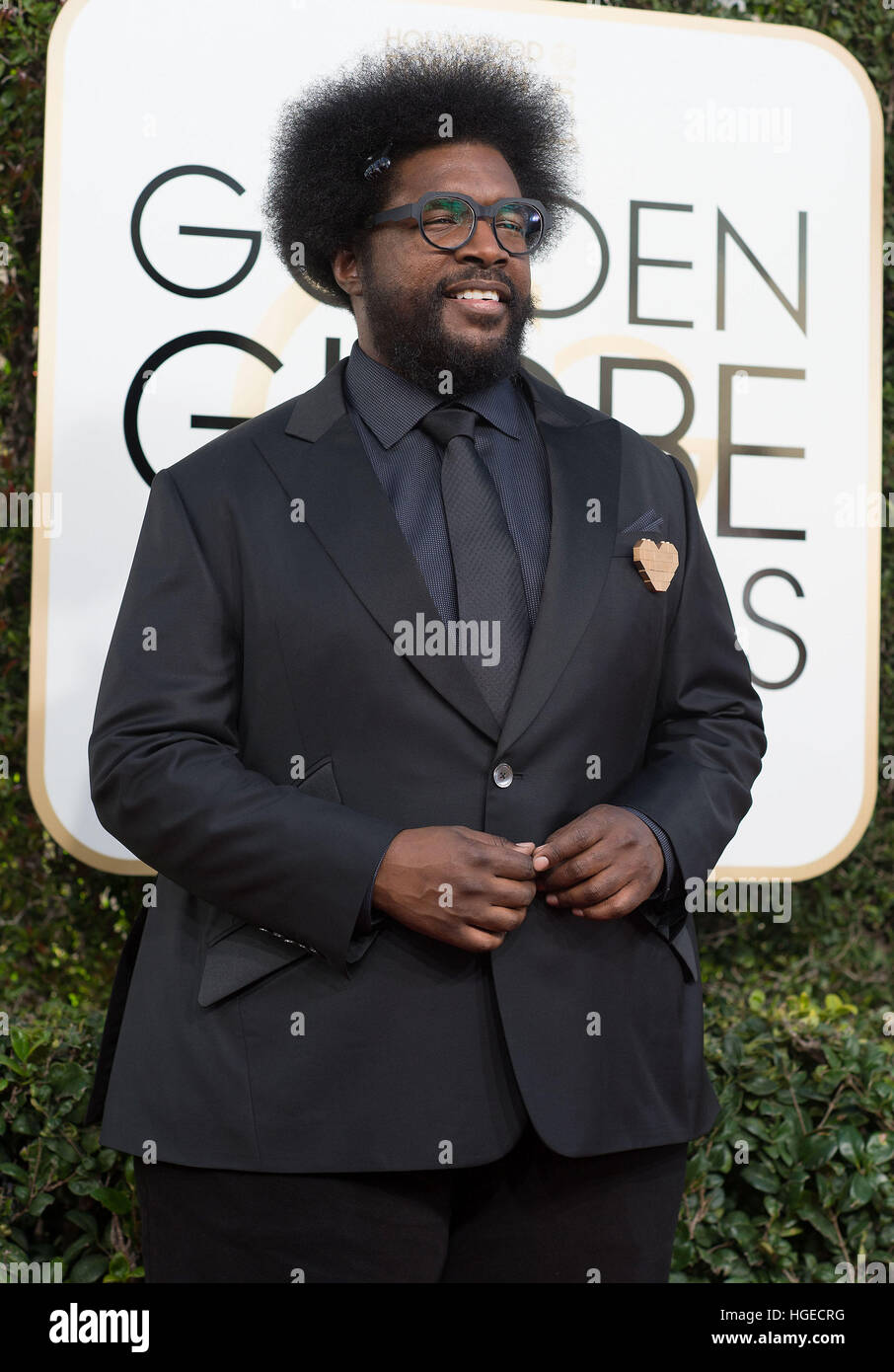Beverly Hills, California, USA. 8th Jan, 2017. Questlove. 74th Annual Golden Globe Awards held at the Beverly Hilton.  © Hfpa/AdMedia/ZUMA Wire/Alamy Live News Stock Photo