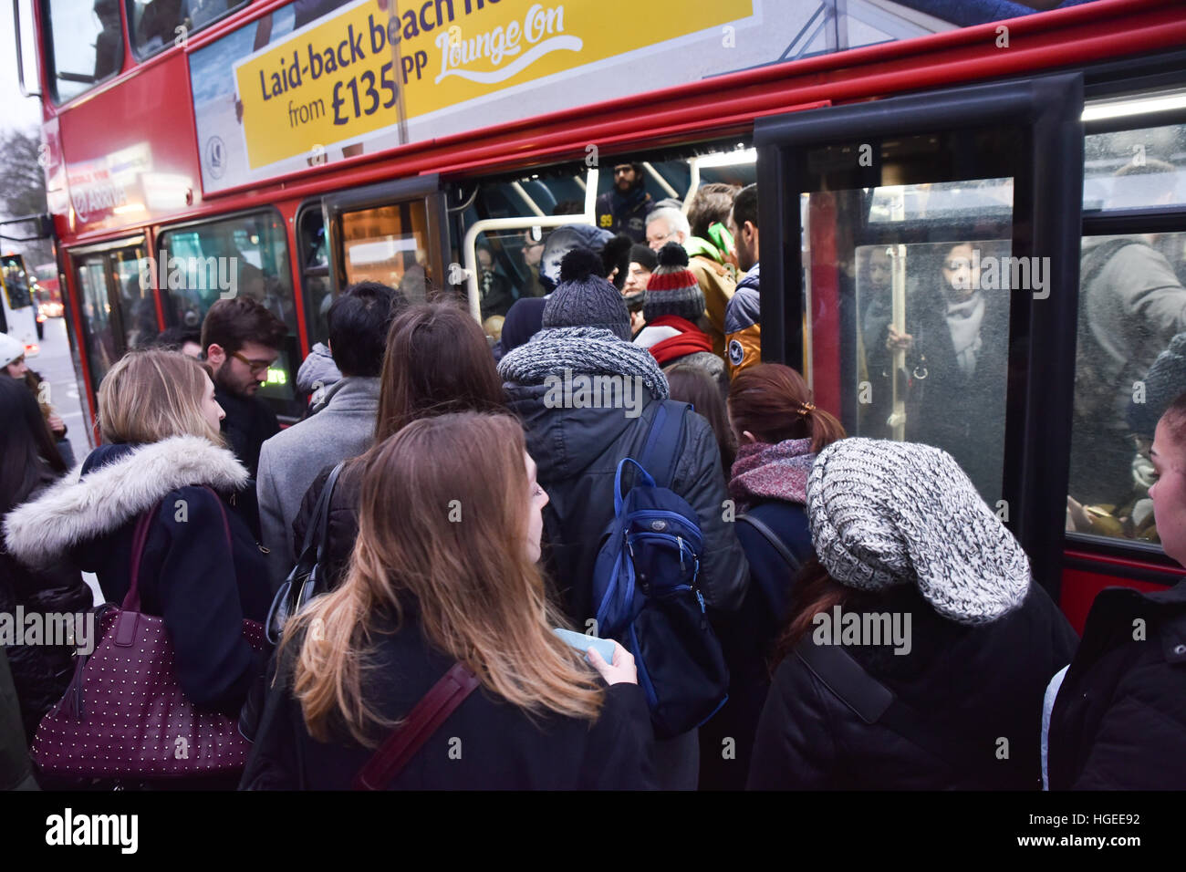 London, UK. 9th January 2017. Tube strike in London stations are closed