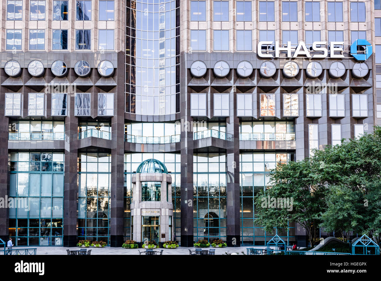 JPMorgan Chase Tower, 2200 Ross Avenue, Dallas, Texas Stock Photo