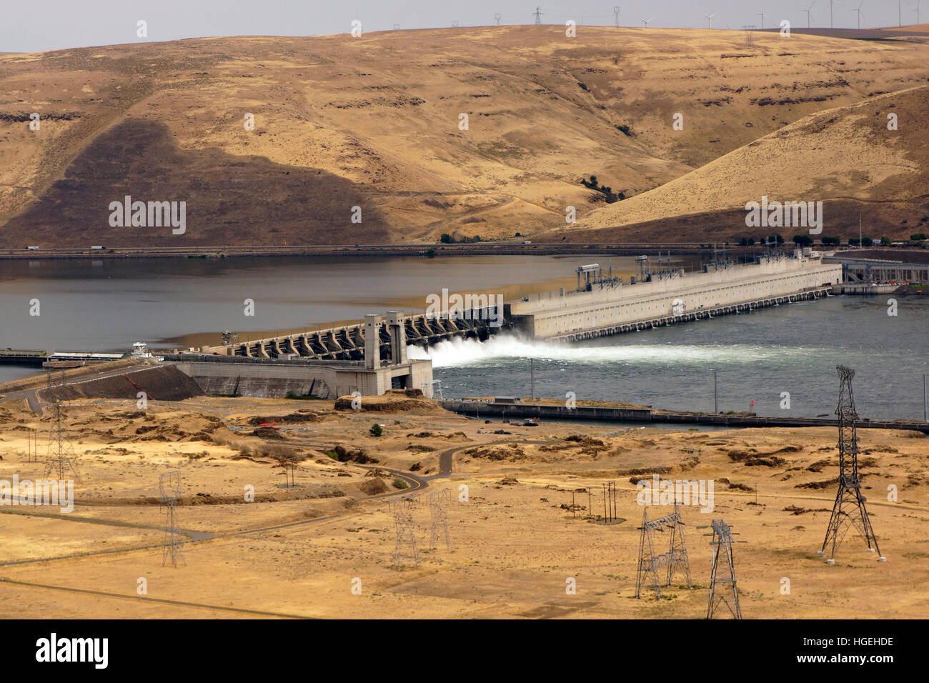 John Day Dam on the Columbia River Stock Photo Alamy