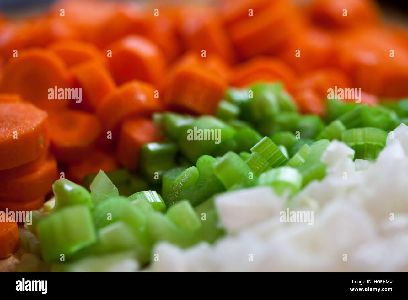 Vegetables carrots onions celery Stock Photo