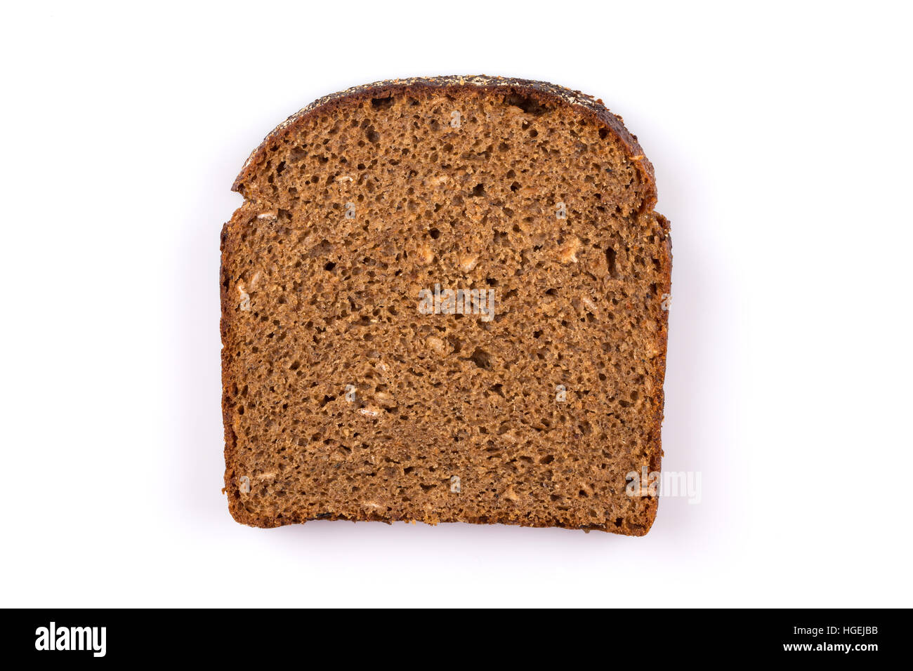 sliced of rye bread, isolated on white background Stock Photo - Alamy