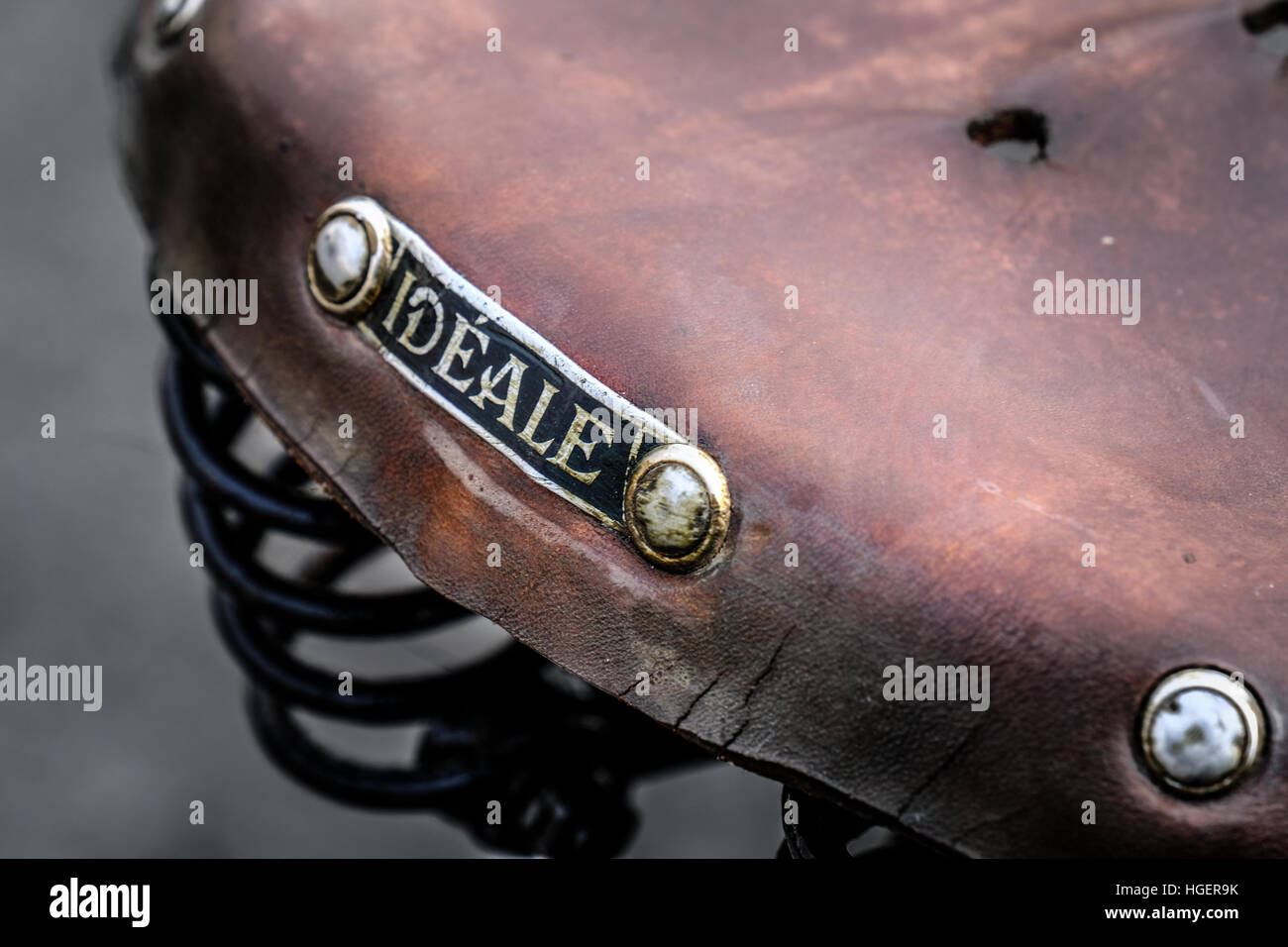 Old bike seat Stock Photo Alamy