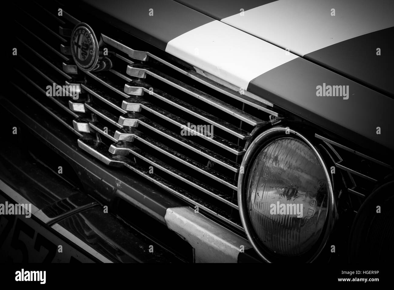 Alfa Romeo grille Stock Photo