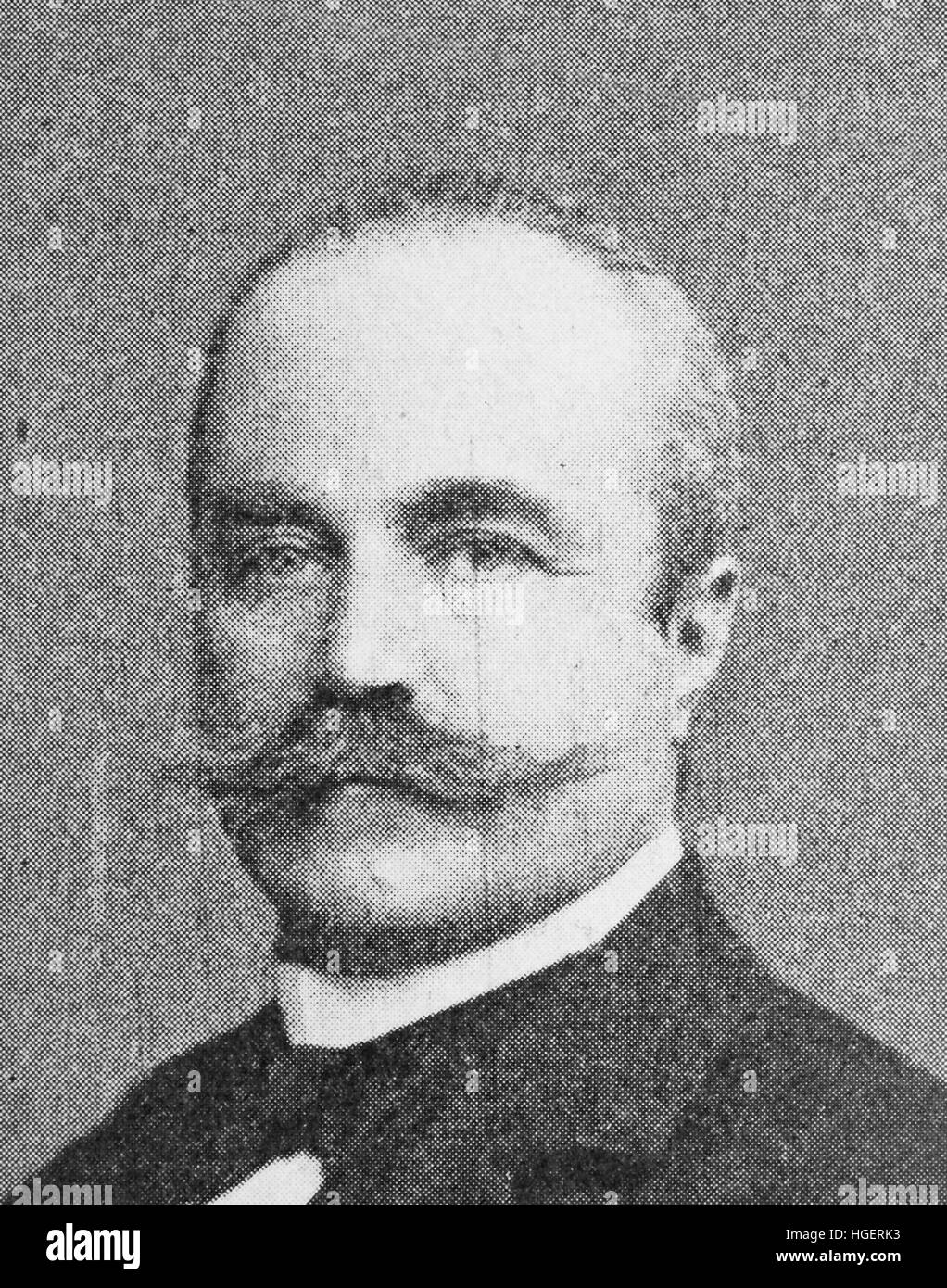 Richard von Kaufmann, Born March 29, 1849; died March 11, 1908, was a German-Nationaloekonom of Jewish, Privy Councillor, art collector and patron, reproduction of a photo from the year 1895, digital improved Stock Photo