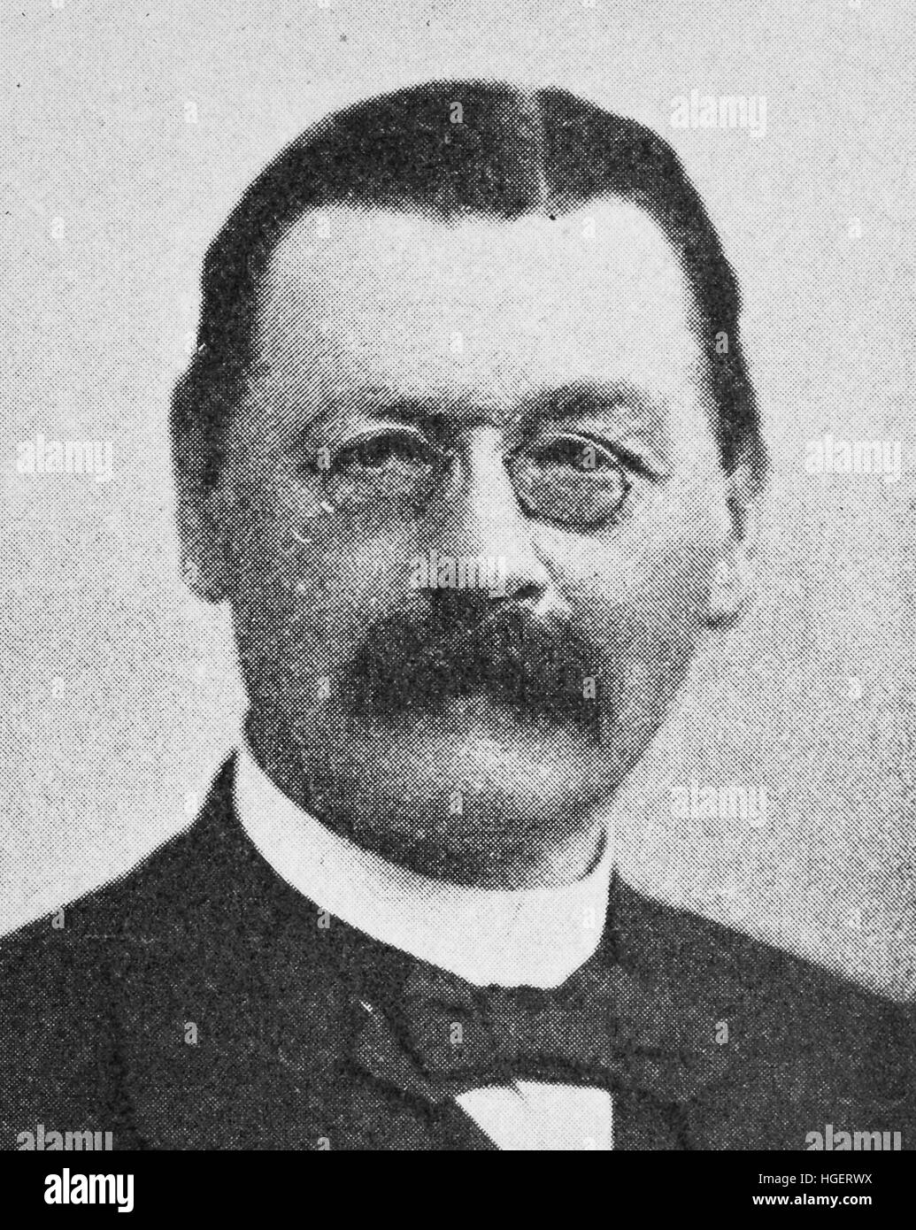 Ferdinand Zirkel, May 20, 1838 - June 11, 1912, was a German geologist and petrographer, reproduction of a photo from the year 1895, digital improved Stock Photo