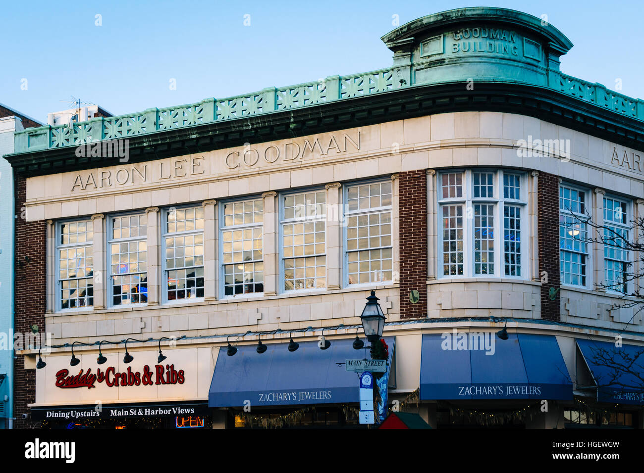 The Goodman Building in Annapolis, Maryland. Stock Photo