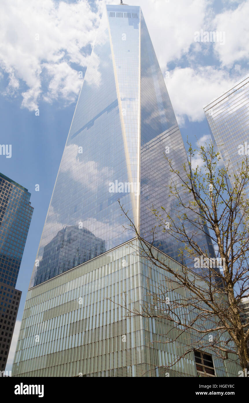 New York City, USA - May 4, 2015: one world trade center, freedom tower ...