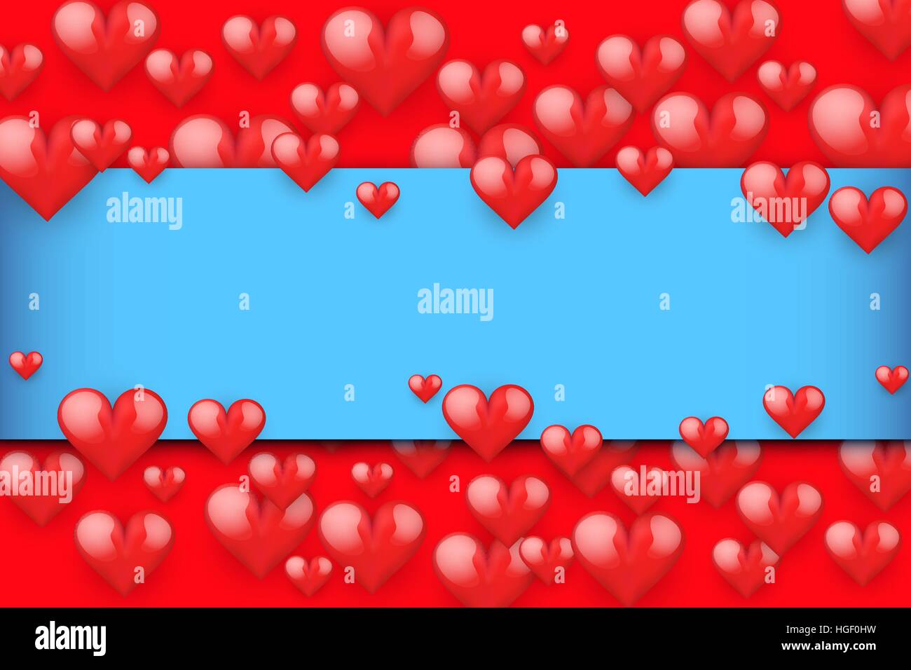 Realistic Red Romantic Hearts Background Stock Vector Image & Art - Alamy