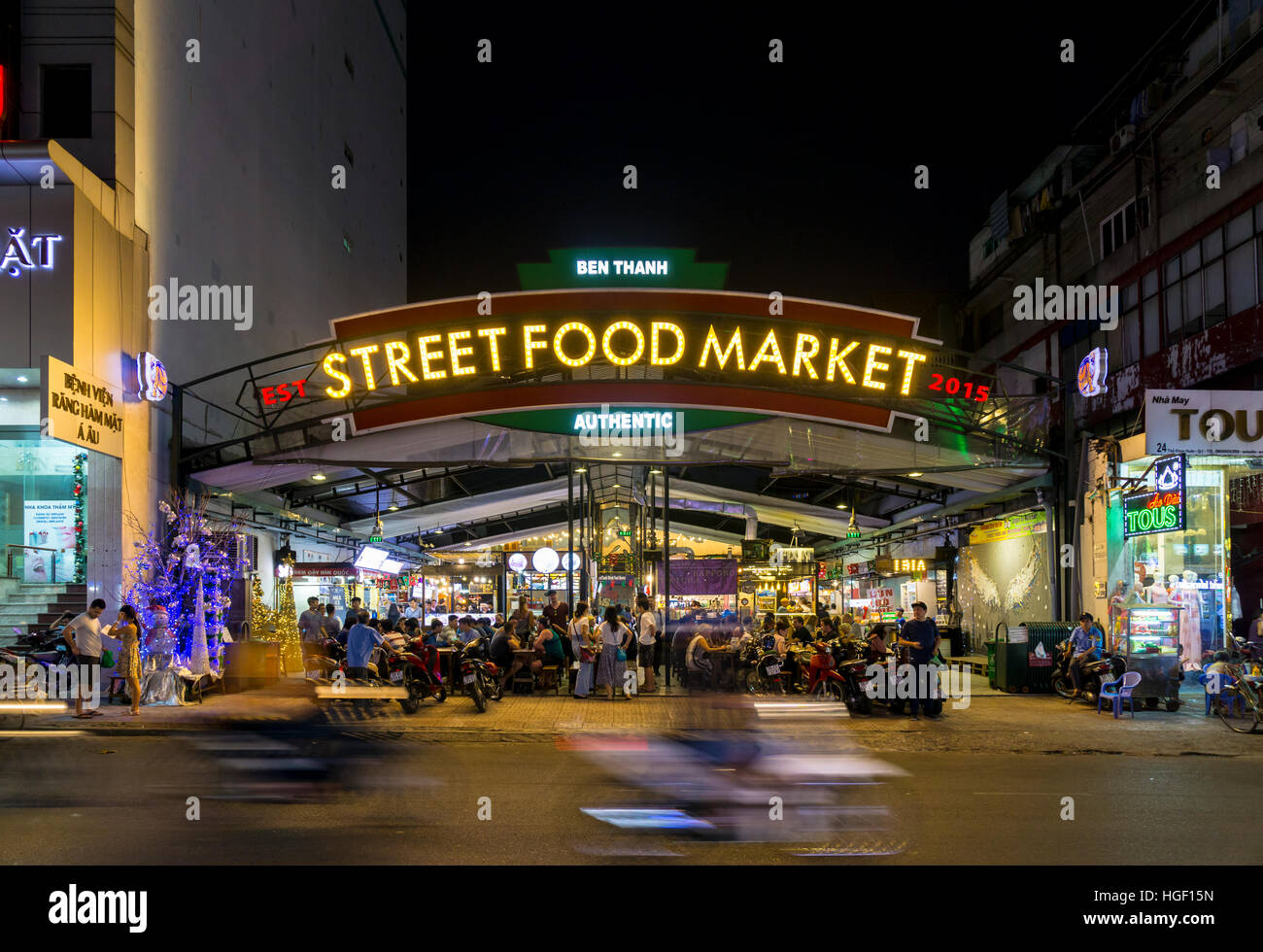 Ben Thanh Food Market Stock Photo