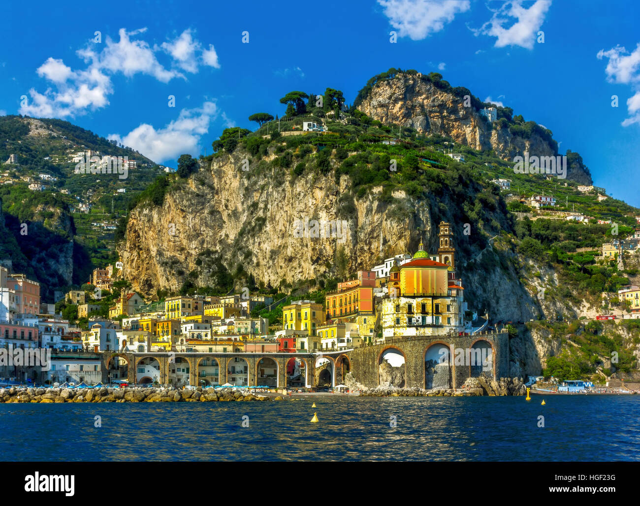 Views of the Amalfi Coast, Positano, Ravello, Maiori, Amalfi. region Campania, Italy Stock Photo