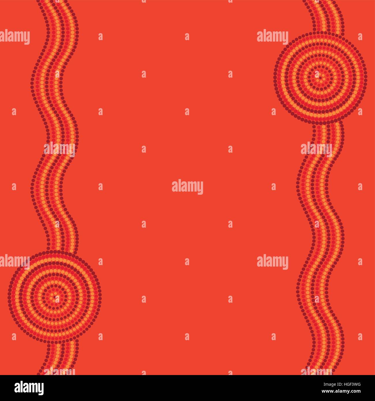 Australian Aboriginal art background in vector format Stock Vector ...