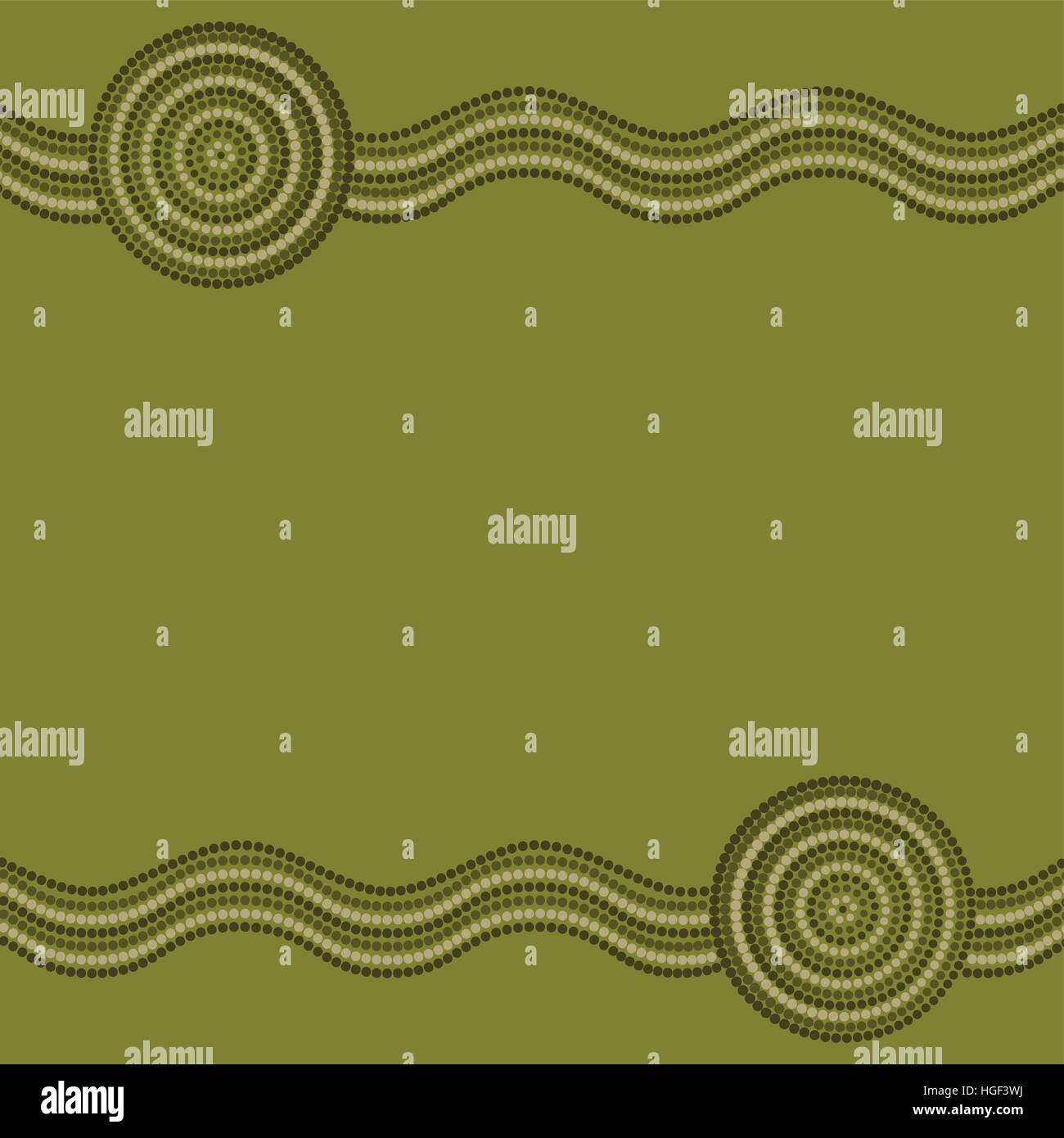 Australian Aboriginal art background in vector format Stock Vector ...