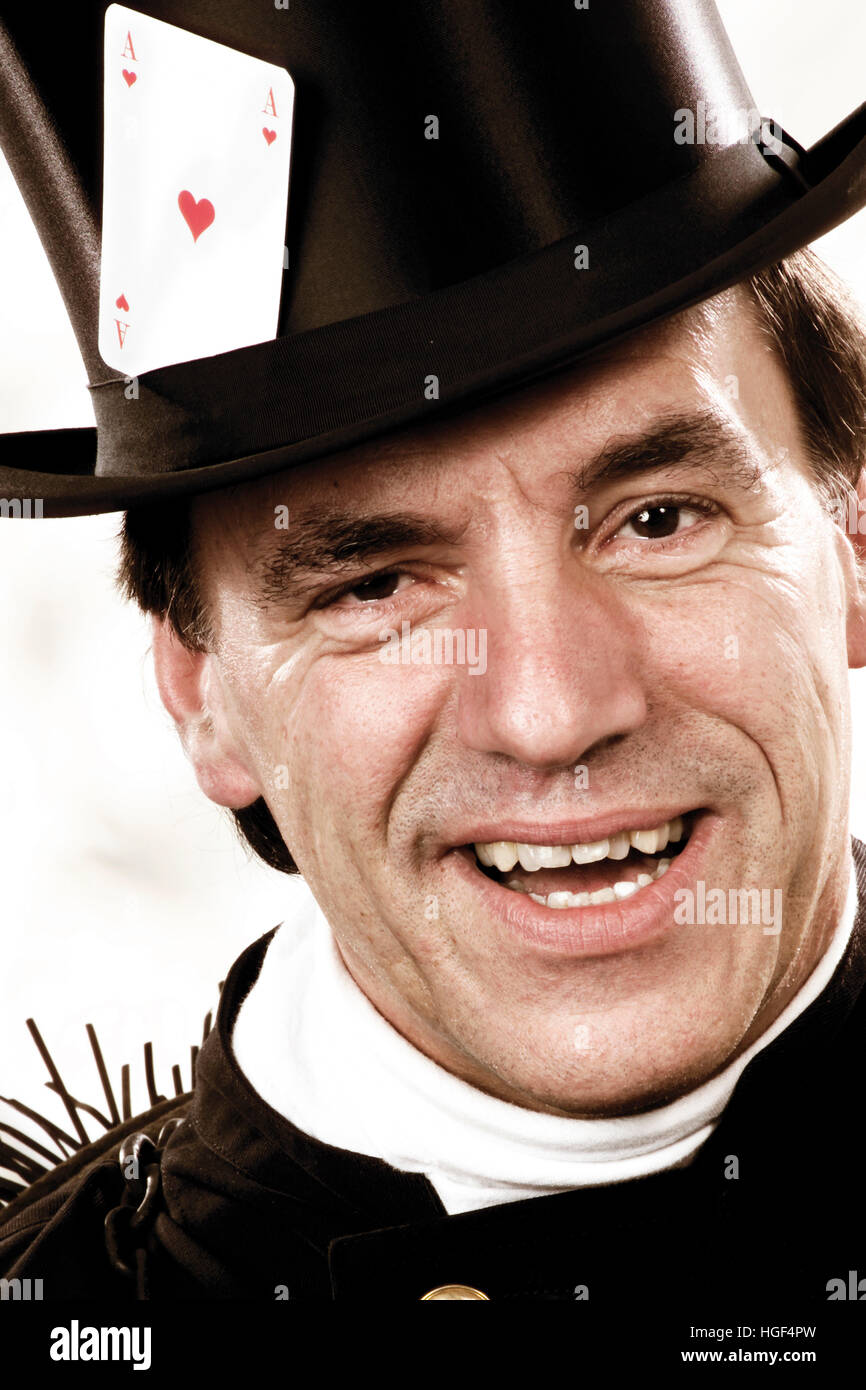 Chimney sweep With Ace of hearts Card Stuck In His Top Hat Stock Photo Alamy