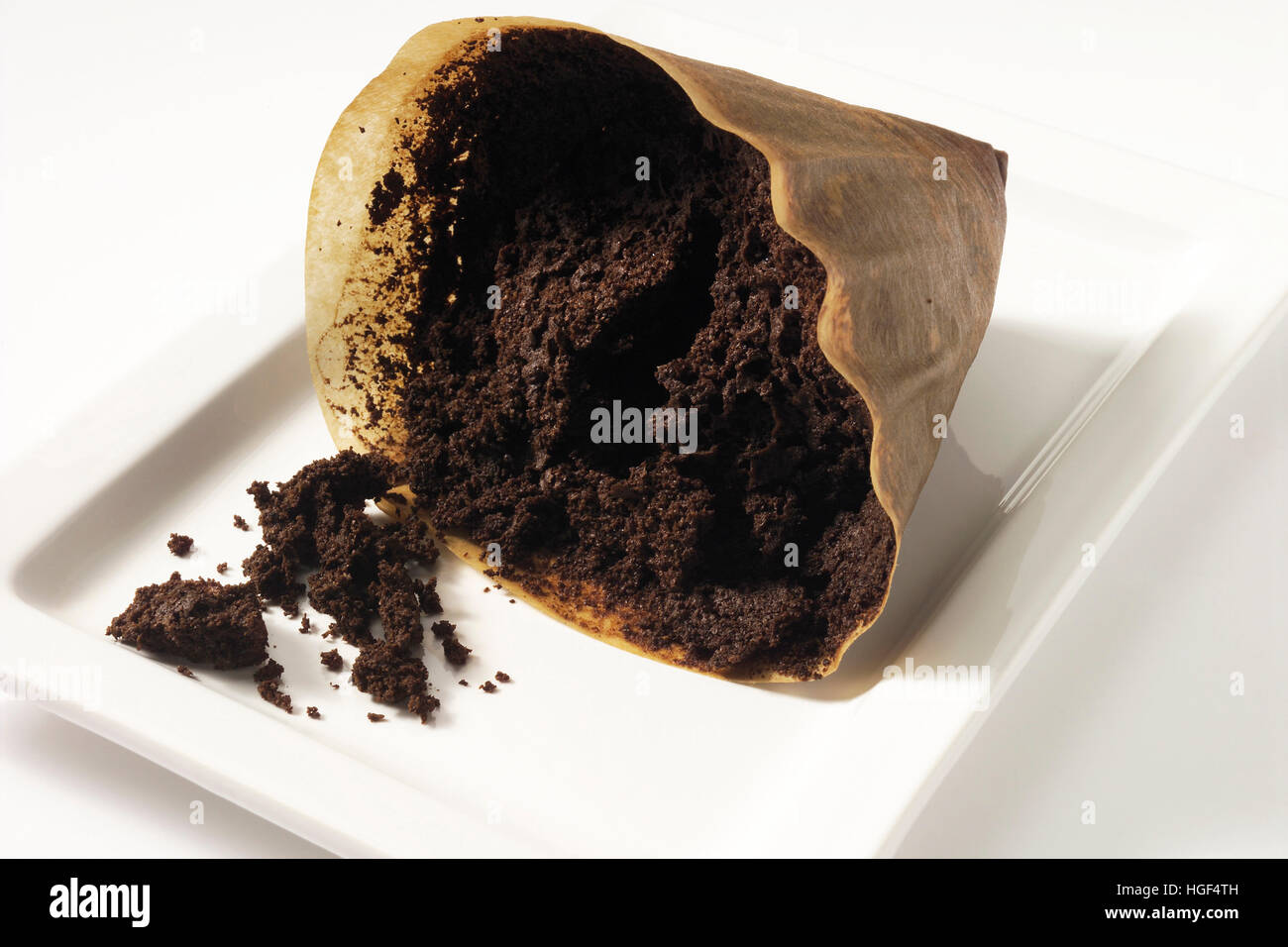 Used coffee filter Stock Photo Alamy