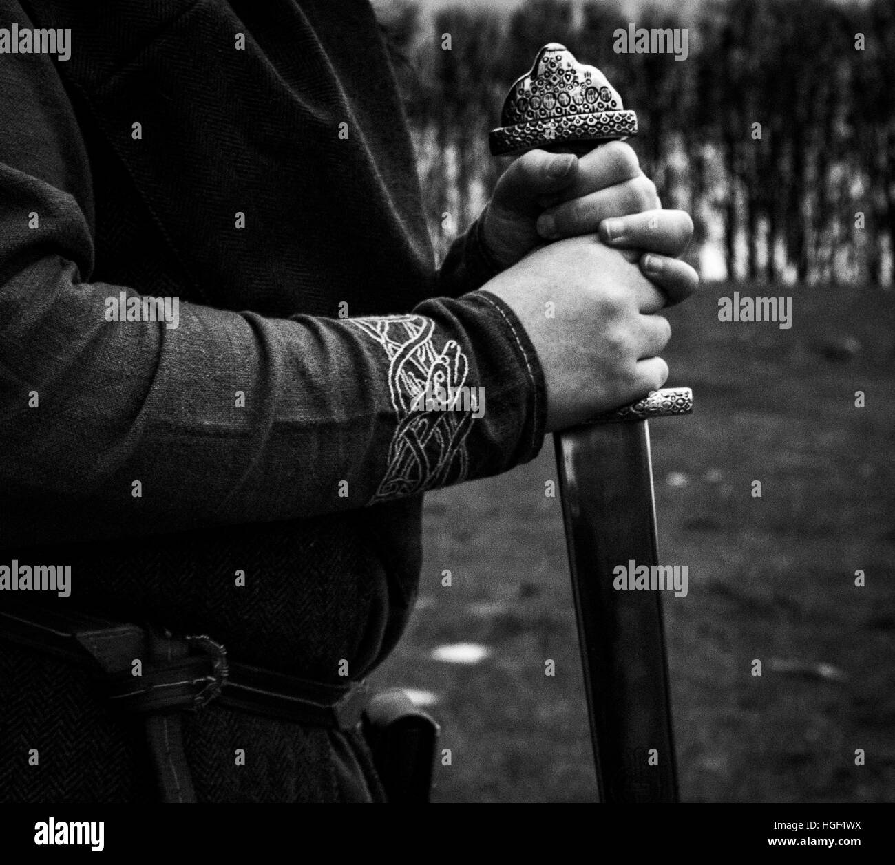 Viking warrior Black and White Stock Photos & Images - Alamy