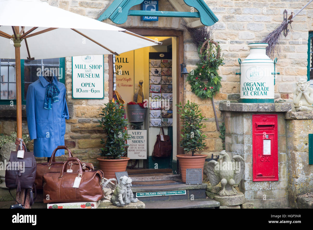 Mill village shop and museum in the Cotswolds village of Lower