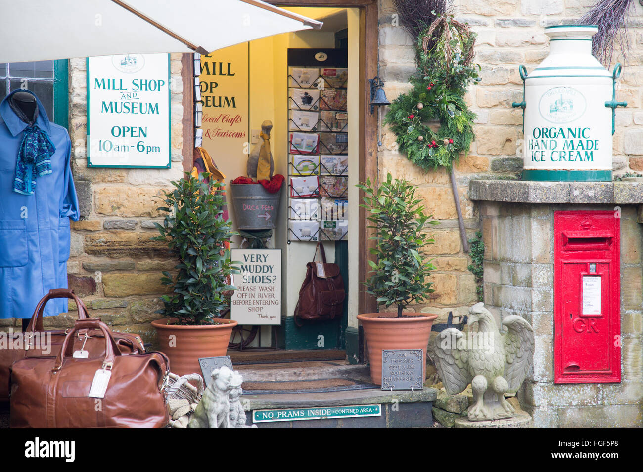 Mill village shop and museum in the Cotswolds village of Lower