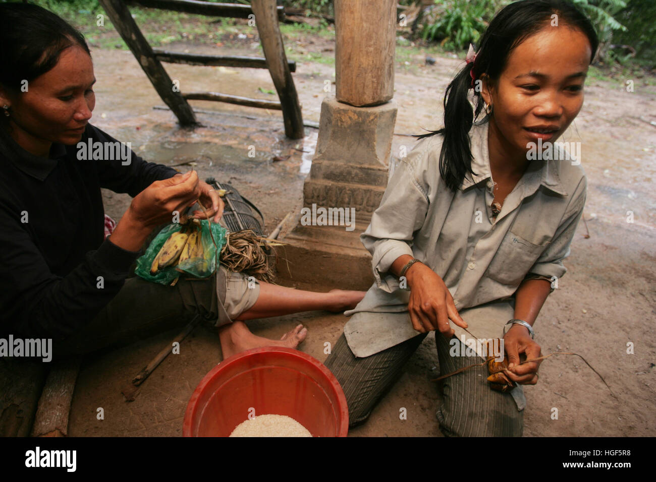 Rice with banana hi-res stock photography and images - Alamy