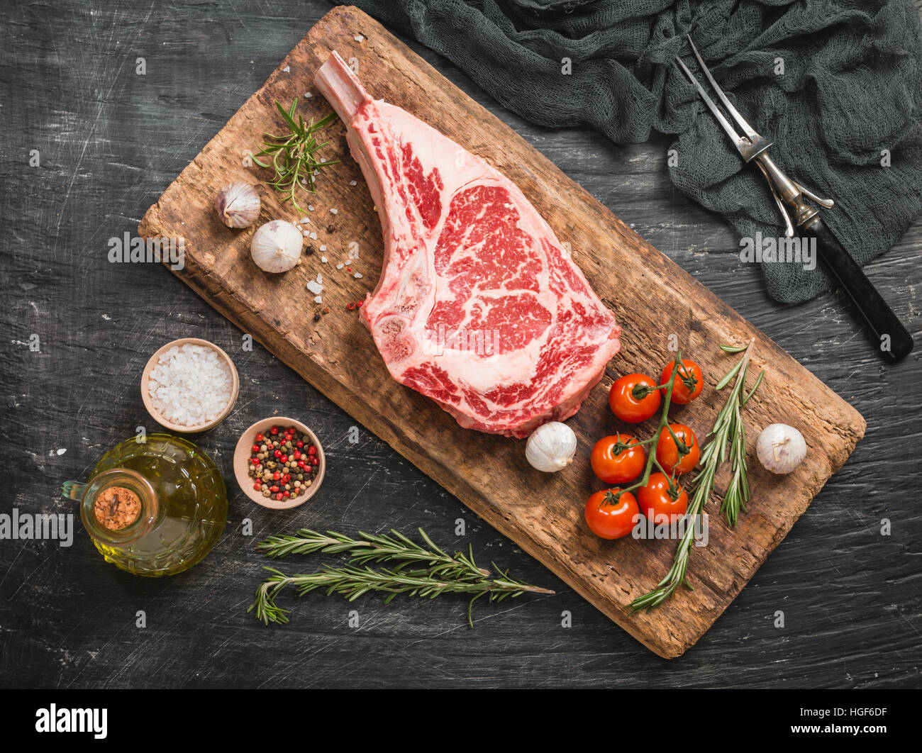 Tomahawk steak Cut Out Stock Images & Pictures - Alamy