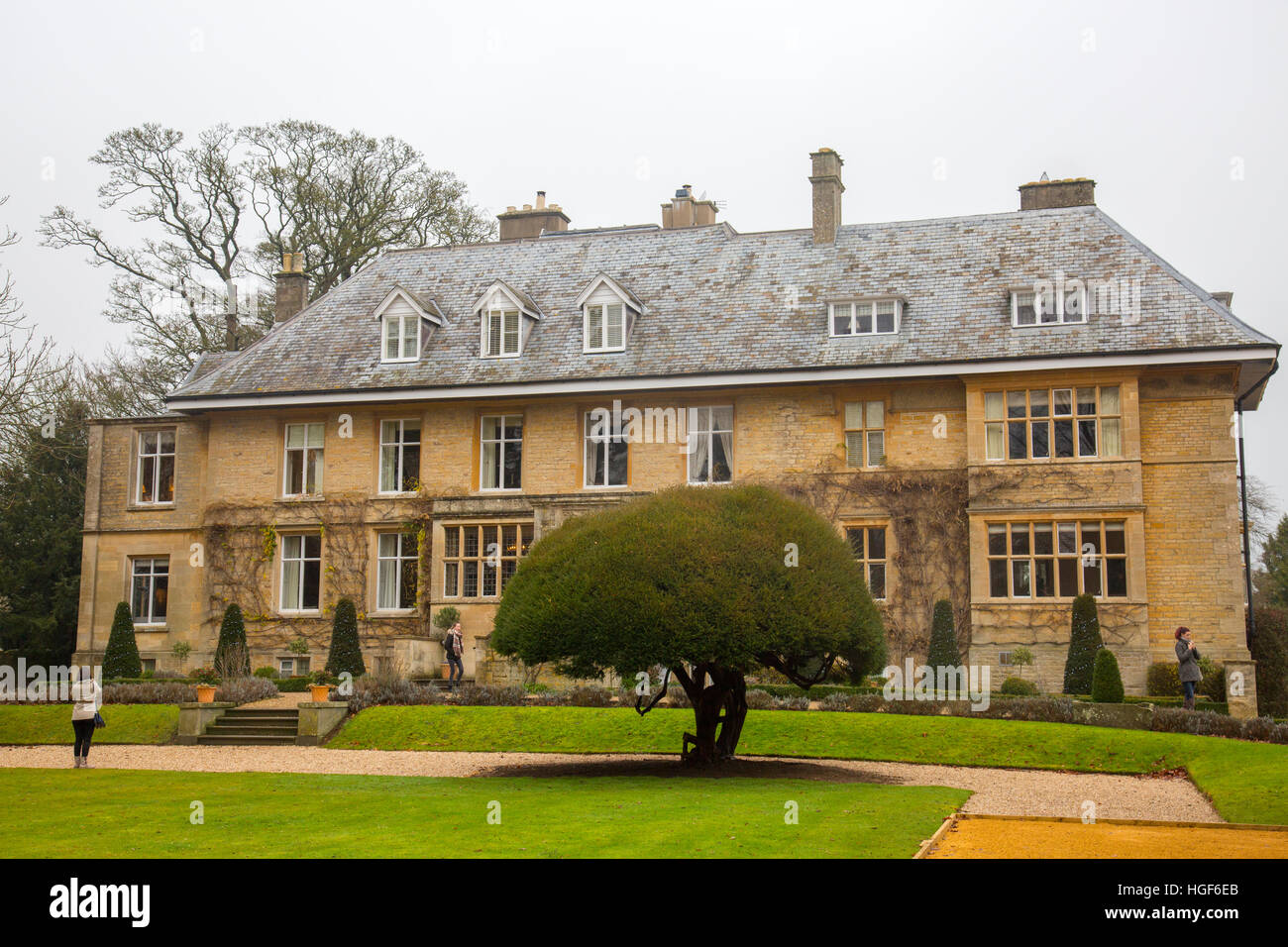 The Slaughters Manor House in Upper Slaughter,Cotswolds,England Stock