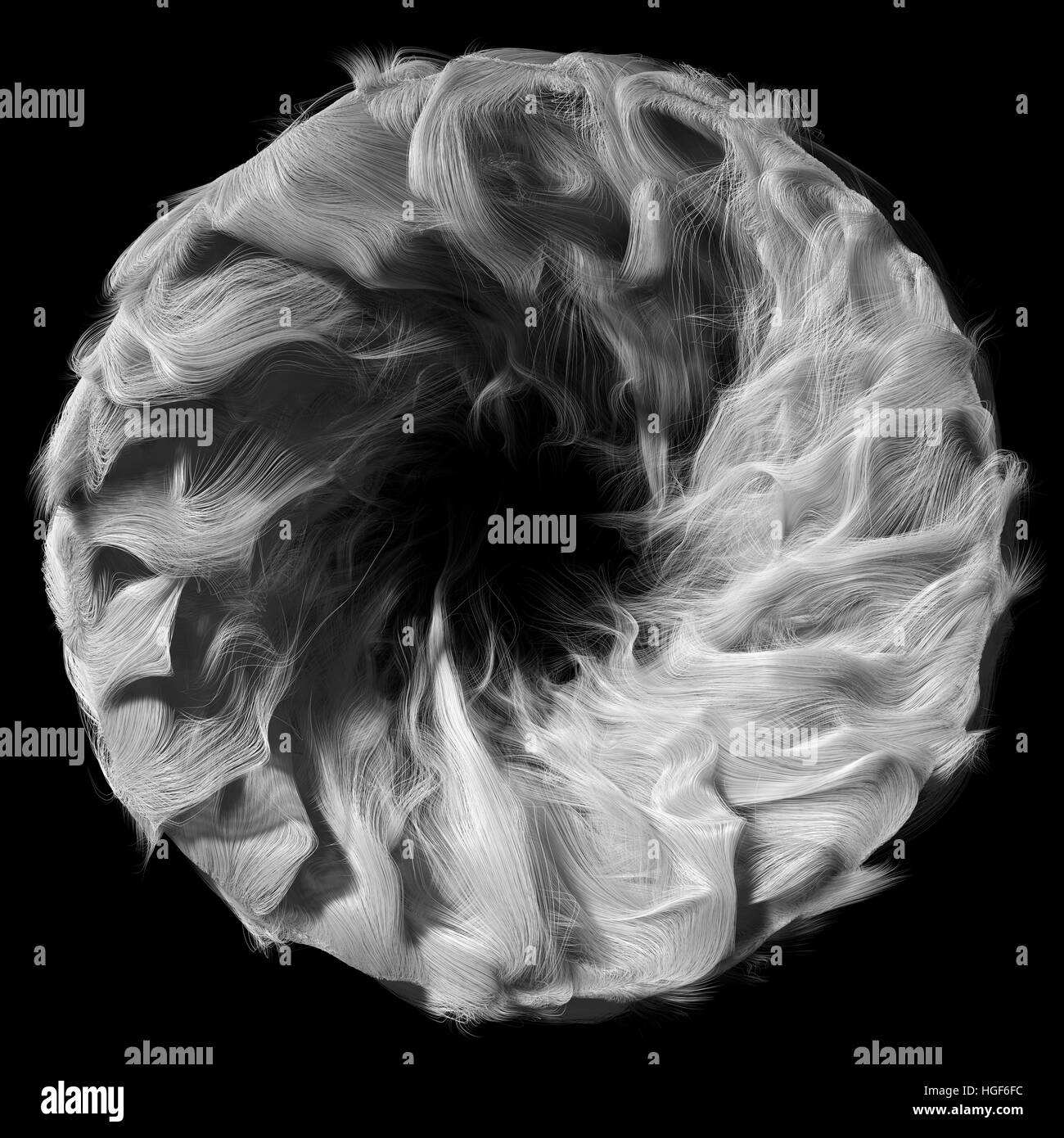 3d abstract with white lines. circular version Stock Photo - Alamy