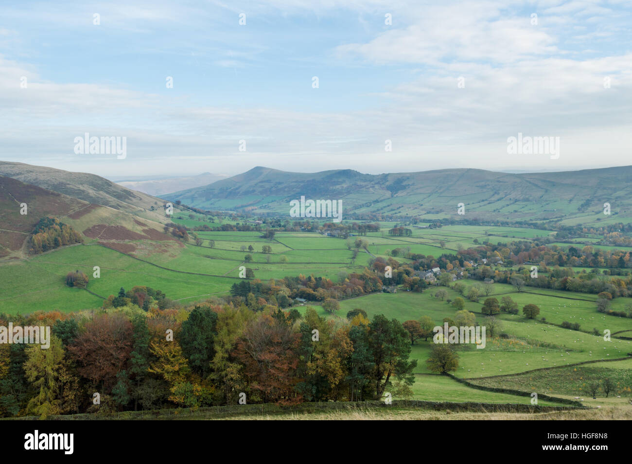 Edale Valley in Summer Stock Photo
