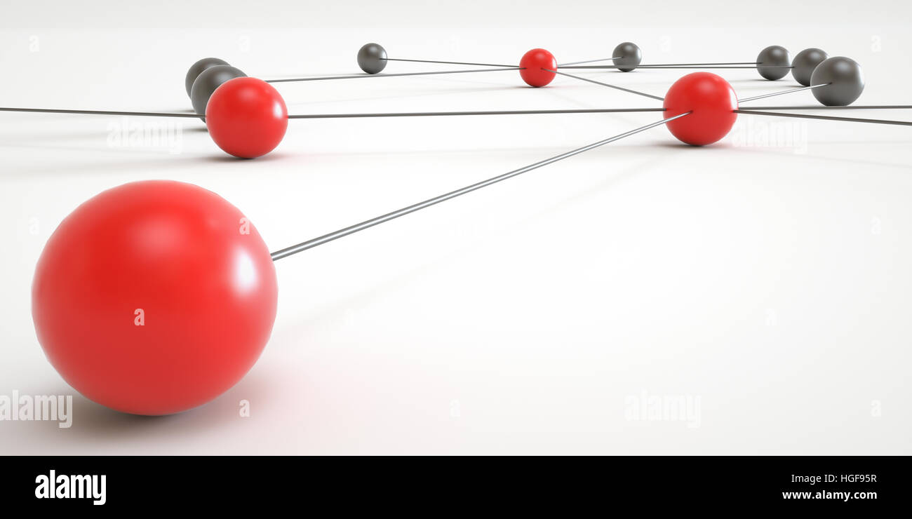 Concept of network - 3D Rendering Stock Photo - Alamy